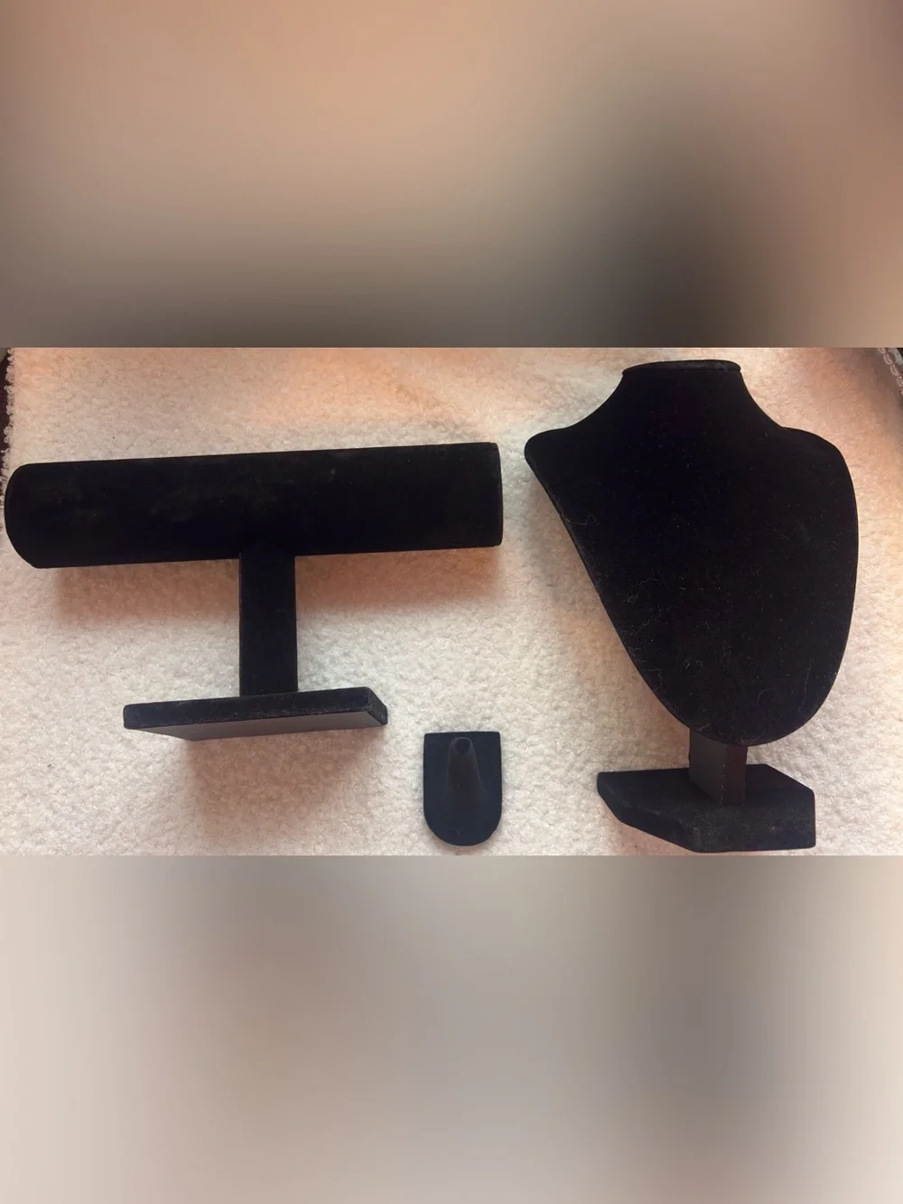 Black Velvet Jewelry Display Set - Home Accents